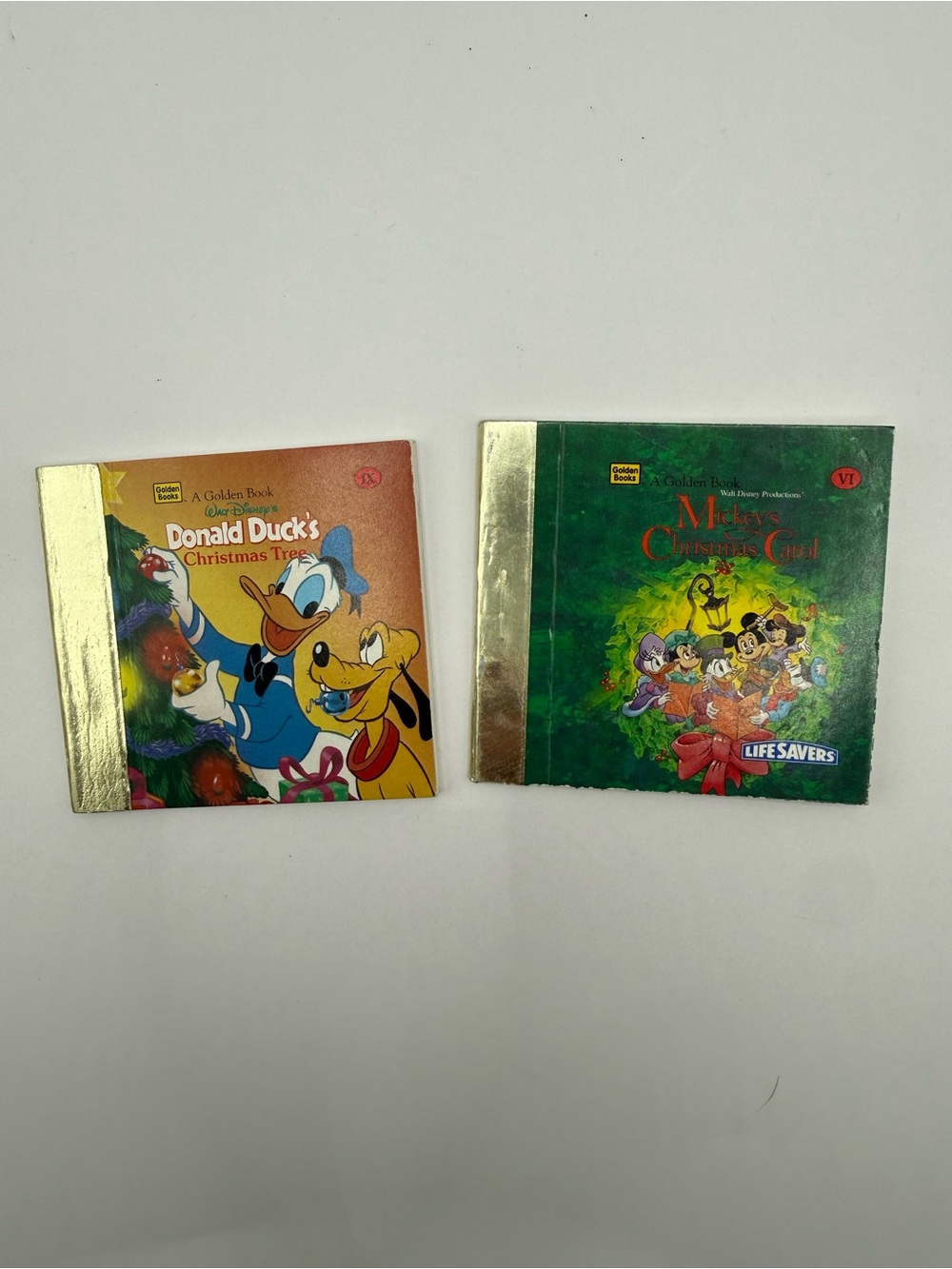 Vtg 1996 Disney Life Savers Mini Little GoldenBooks Donald Duck Mickey Carol -2